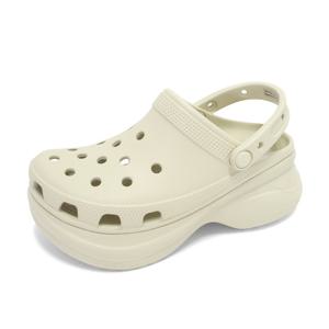 크록스 클래식 베이 플랫폼 샌들 슬리퍼 베이지 206302-2Y2