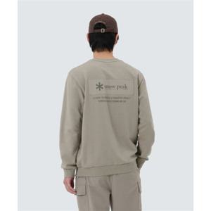 스노우피크 SNOWPEAK APPAREL 우븐 패치 맨투맨 (S25FMFHT24) Fog Gray S25FMFHT24FG 337672