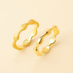 [도로시] 24k 순금 리플 웨이브 반지(2type) 3.75g