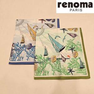 레노마 RAU2102 레노마 남녀1매 나염 손수건