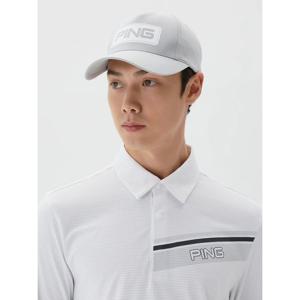 [핑]남성 사각 로고 5쪽 볼캡 111E1CP004_GY