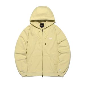 [LEE]LEE 펠트 트위치 로고 후드 집업 레몬 LE2601HZ13LM