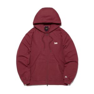 [LEE]LEE 펠트 트위치 로고 후드 집업 레드 LE2601HZ13RD