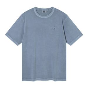[LEE]LEE 다이드 라벨 반팔 티셔츠 피그먼트 블루 LE2602ST24CB
