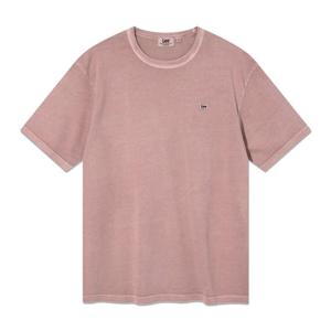[LEE]LEE 다이드 라벨 반팔 티셔츠 피그먼트 핑크 LE2602ST24PQ