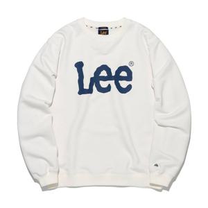 [LEE]LEE 빅 트위치 로고 맨투맨 아이보리 LE2601CR01IV