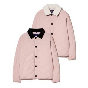 예일 YALE (탈부착) 카라 디테쳐블 웜업 퀼팅자켓_핑크 YEW1QJ301API 371573