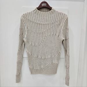 [르니앤맥코이]슬림핏 골지 반폴라 니트 MN02KM701