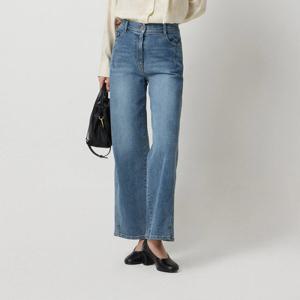 [시슬리]샌드 브러쉬 절개 밴딩 데님 팬츠_SADPA2611