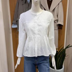 클리지 DP01 라운드 넥 레이스 블라우스 CQ3WBL01