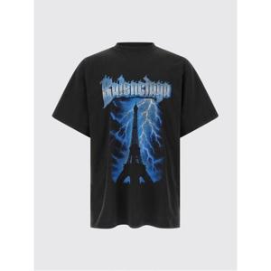 발렌시아가 반팔 티셔츠 850345TUVE7 1000 Black