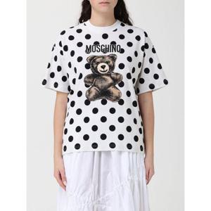 모스키노 반팔 티셔츠 07175441 2003 Ivory