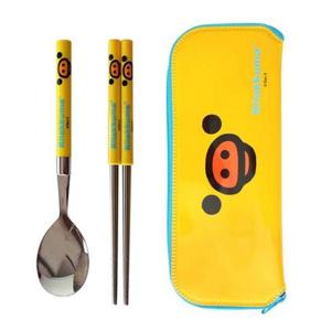 [반려] 엠제이씨 리락쿠마 슬림 얼굴 수저 케이스 세트 옐로우