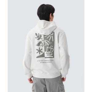 스노우피크 SNOWPEAK APPAREL 리버스 그래픽 후드 티셔츠 (S25SUFHD50) Butter Ivory S25SUFHD50BI 337640