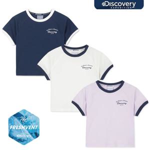 디스커버리키즈 여아 프레시벤트 링거 반팔티셔츠 DKRS94063