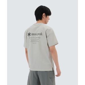 스노우피크 SNOWPEAK APPAREL 씬테크 베이직 반팔 티셔츠 (S25MUSTS31) Light Beige S25MUSTS31LE 337515