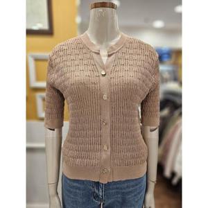 BCBG 세이브존01 메쉬 브이넥 가디건 B5C7K203_A