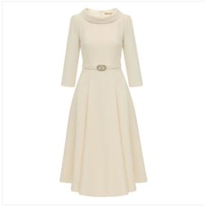 [미니멈]보트넥 플레어 원피스 (MZBAWO3190 IV)_IC_IC