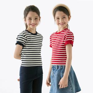 [공식][타미힐피거] 러플 스트라이프 탑 2종 택1 (T42F1KKO620GT1)