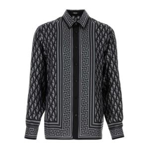 베르사체 긴팔 셔츠 1019438 1A167855E720 Grey