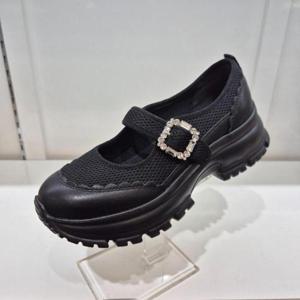 엘칸토 HC11 소가죽 여성 스니커즈 B2T4U6Q1319