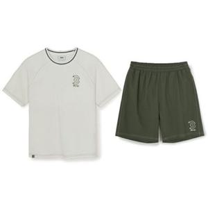 [엠엘비키즈] JD 스트릿 우븐 빅로고 반팔티 세트 7AS1B0463 7AS1B0463.