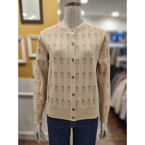 BCBG 세이브존01 체인 자카드 가디건 B6A2K113