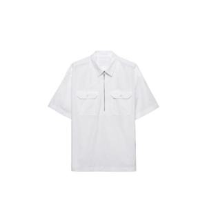 프라다 코튼 반소매 셔츠 SC848SOOO10IV