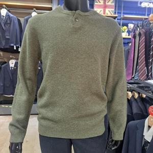 런던포그 본점 HL01 가네코 변형 버튼넥 니트 LOWNA450