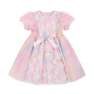 [프렌치캣(정상)]PK 무지개 꽃 샤 드레스(Q61DDO150)