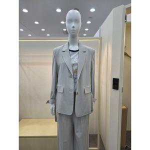 [플라스틱아일랜드]벨트옵션 박시핏 싱글 반우라 자켓 PR2WJ361_