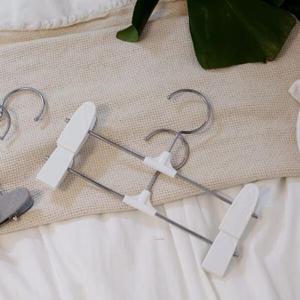 [아트박스 POOM]아트박스/보노하우스 어반 스마트 논슬립 바지걸이 50P (화이트/그레이)