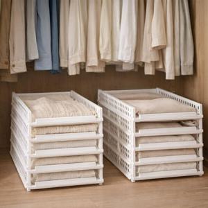 [아트박스 POOM]아트박스/보노하우스 풀 슬라이딩 옷 정리 적층 트레이 소형 5P 서류 정리