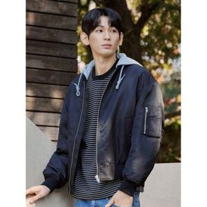 탑텐 TOPTEN 남성 후드 MA-1 점퍼_MSG1JP1006 MSG1JP1006 405480