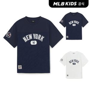 [MLB키즈 공식]26SS 스트릿 베이직 메쉬 레터링 티셔츠 (2color) 7ATSB0863