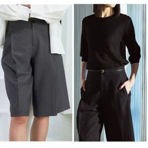 VIC) [홈쇼핑특가]JBY 버뮤다 여성반바지 퍼뮤다팬츠 5부 허리밴딩 슬랙스