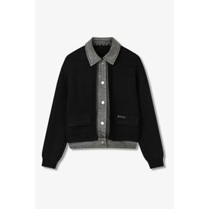 [보브] 데님 패치 니트 가디건 (7155450003) 7155450003