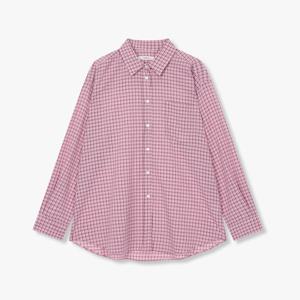[톰보이] 오버핏 스몰 체크 셔츠 9176221987