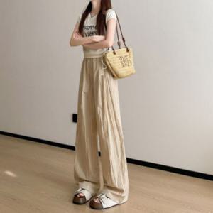 허리밴딩 초경량 와이드레그 팬츠 UC-0187