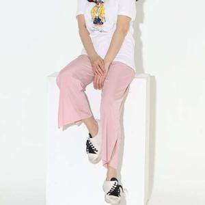 여성 옆트임 절개 와이드 팬츠 루즈핏 여자 바지