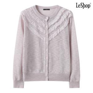 [르샵]러블리 레이스 긴팔 니트 가디건 (DQ2CK007A)