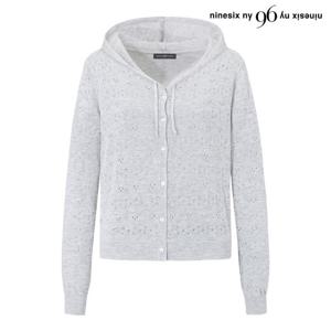 [나인식스뉴욕] 데일리 후드 버튼업 긴팔 니트 가디건 (NQ2CK013L0)