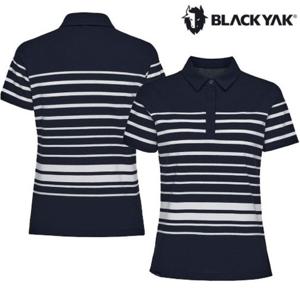 여성 기능성 데일리 등산 골프 티셔츠 스트라이프 카라 반팔티2 1BYKTMV506 GD