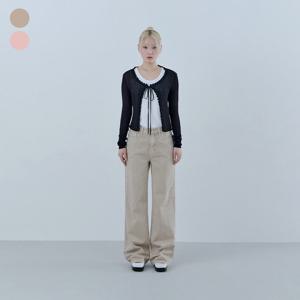 [게스(진)]여성 칼라 와이드 팬츠(OQ2W5135)