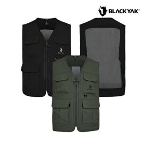 블랙야크 남성 유틸리티 포켓 베스트 등산 낚시 메쉬 망사 조끼 작업용 1BYVSMV002