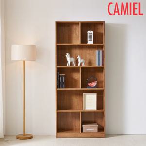 [까미엘]달리아2 고무나무 월넛 800 5단 책장(PA_GN0179)