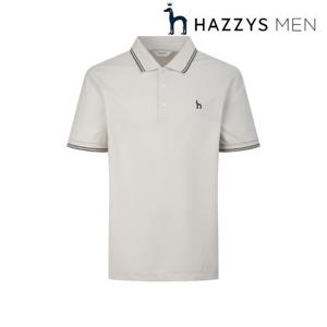 헤지스 남성 (HZTS6B601G1)  26SS  TENUE  그레이 냉감 팁 배색 폴로셔츠