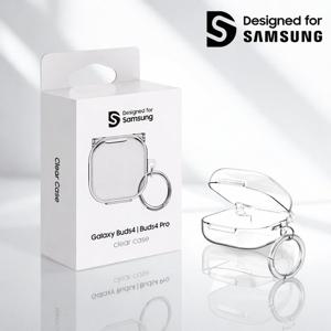 삼성정품 갤럭시 버즈4 버즈4 프로 클리어 키링 투명 케이스 GP-FPR640KDBTK N
