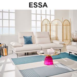 [에싸] 클로에 3인 스윙기능 크라비츠 패브릭 소파+스툴