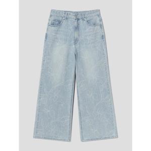 (356421CMVP) [에잇세컨즈] 패턴 와이드 데님  블루